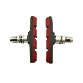 Baradine колодки тормозные mtb-947v для v-brake, резьбовые, 70 мм, красные