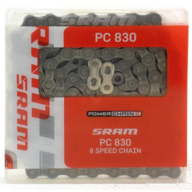Цепь 6/7/8v sram pc-830 + powerlink silver 8 ск.