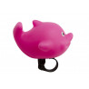 Клаксон-игрушка fy-c28 розовый дельфин. комплектация: крепление на руль.