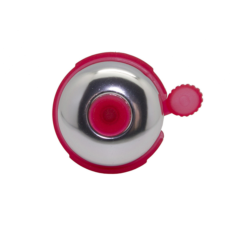 Звонок fy-01a-s/r, d:53мм. материал: алюм./пластик. цвет: серебристый/красный.