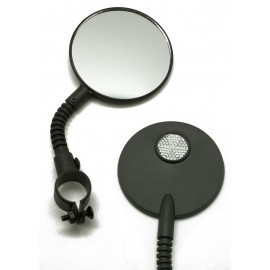 Зеркало cl-129, 3", круглое на гибкой ножке с белым катафотом